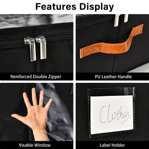 Freebat 10-inch tall organizer stores clothes and bedding efficiently.