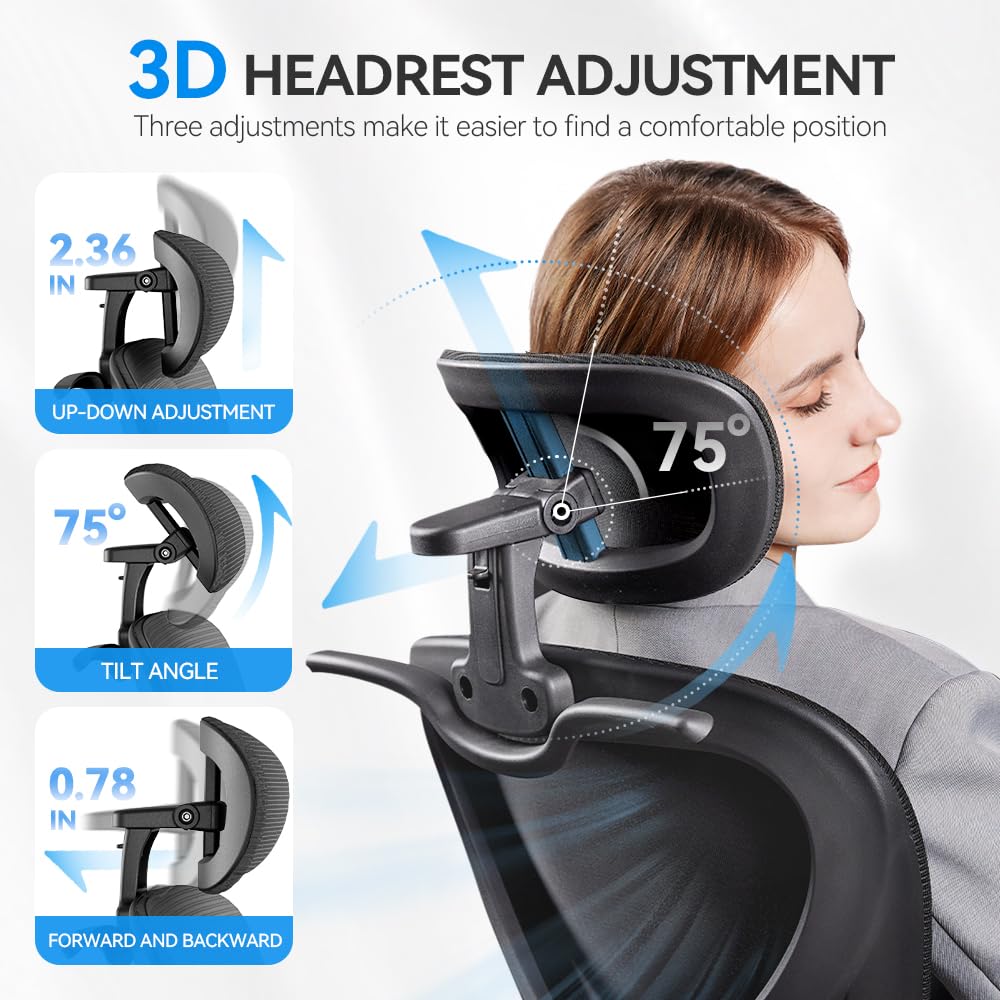 Freepub chair features adjustable lumbar support for lower back comfort