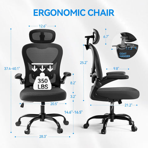 Freepub mesh chair with breathable fabric keeps you cool during long workdays