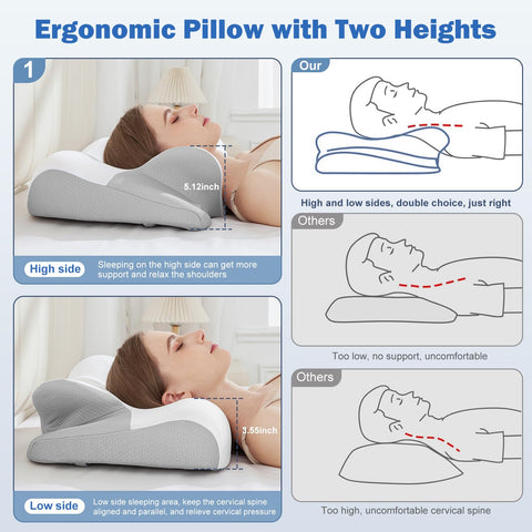 Freevary curved armrest design encourages relaxed arm placement during sleep.