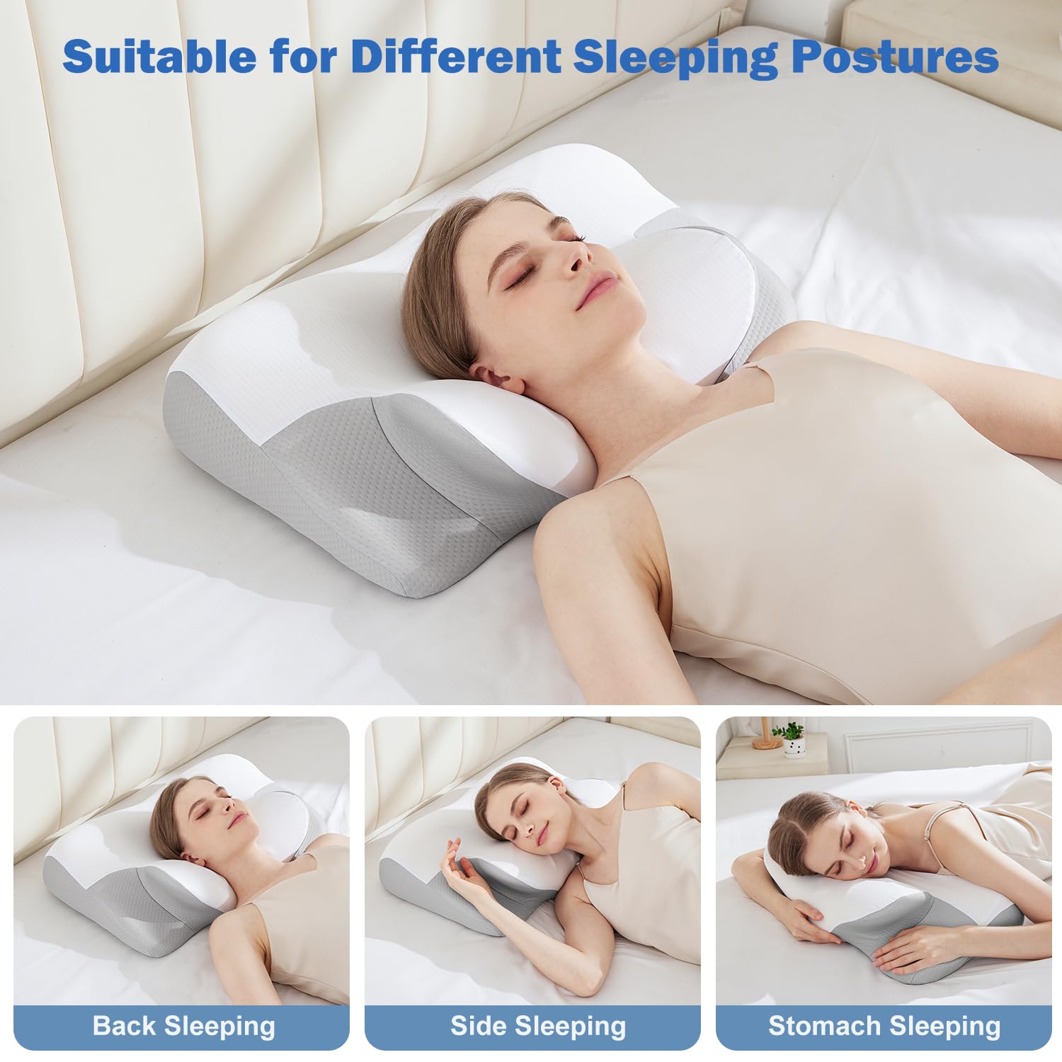 Freevary ice silk pillowcase provides cooling comfort all night long.