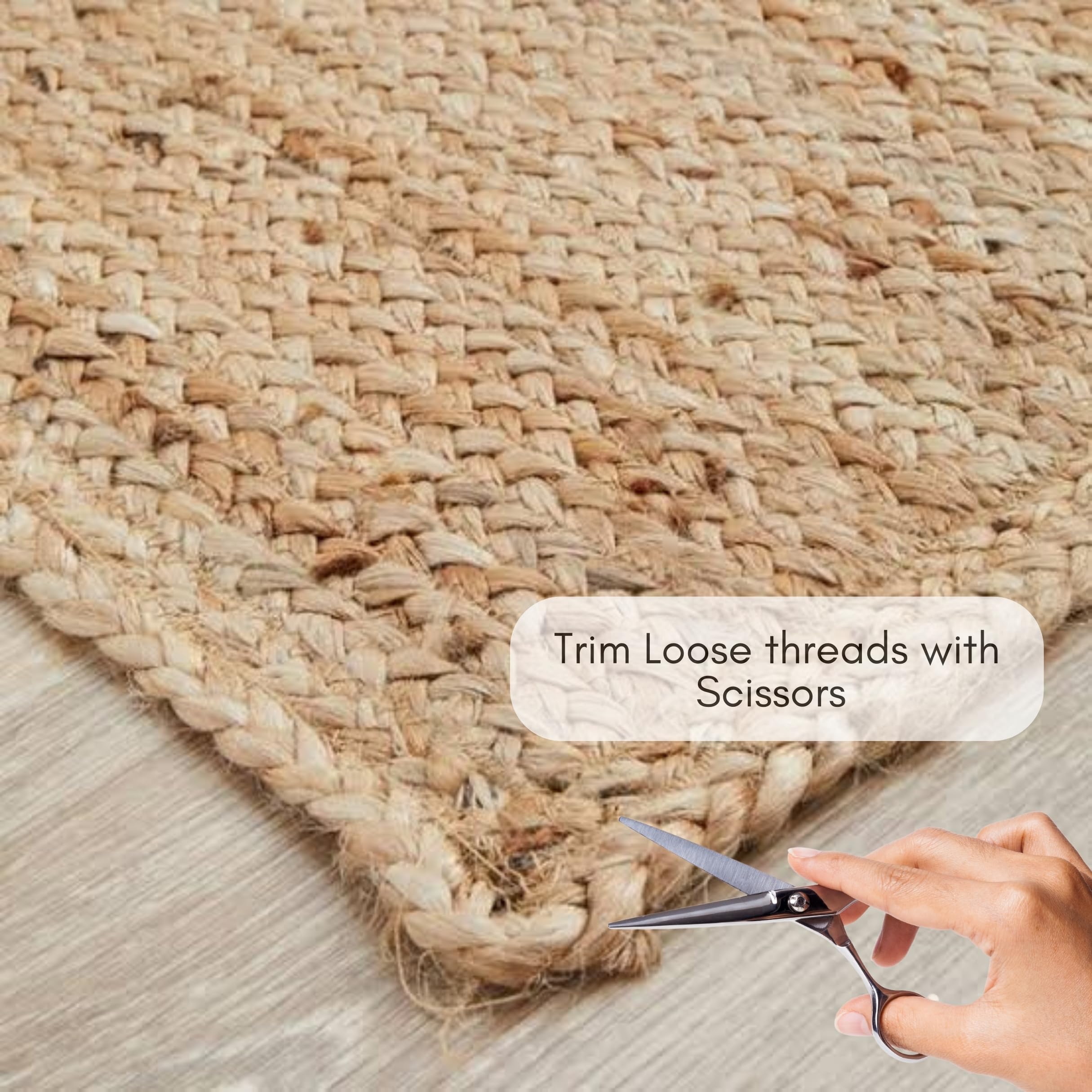 Eco friendly natural fibers rug by FRELISH DECOR with rustic charm