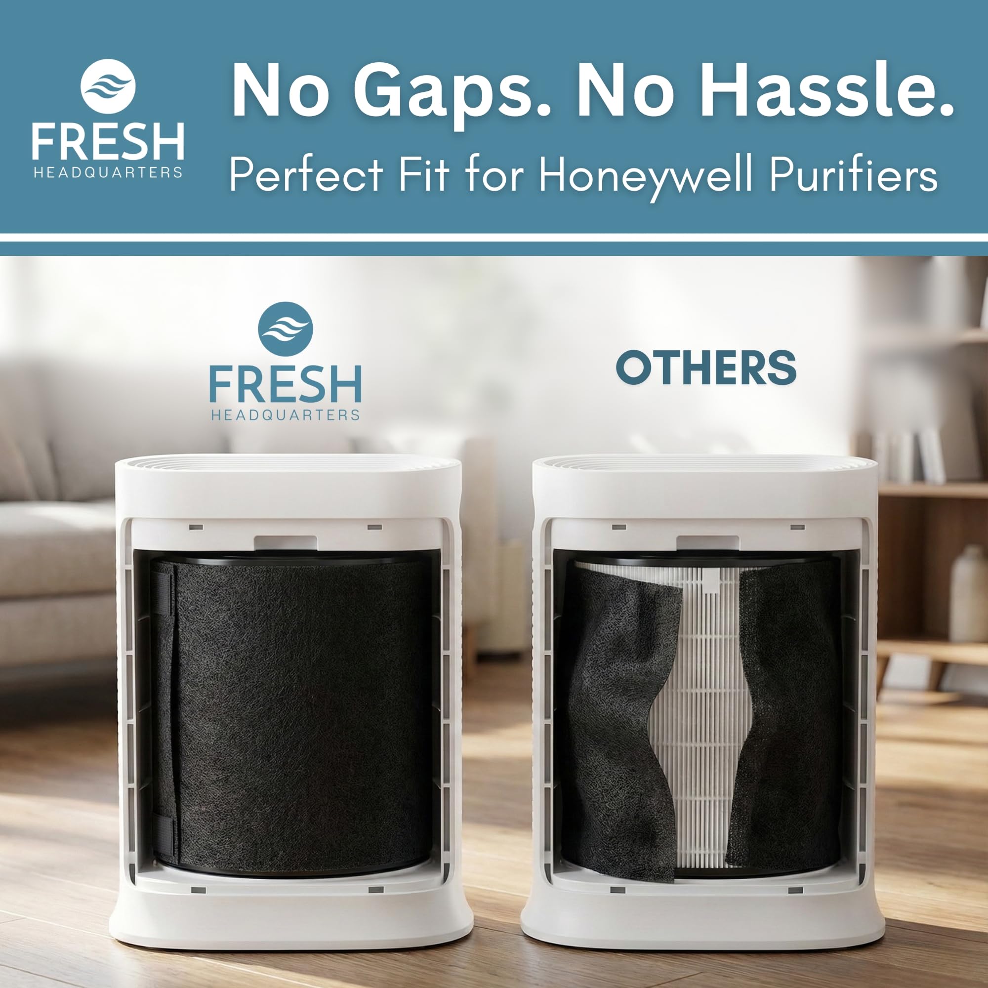 Fresh Headquarters prefilter blocks dust and debris for cleaner airflow