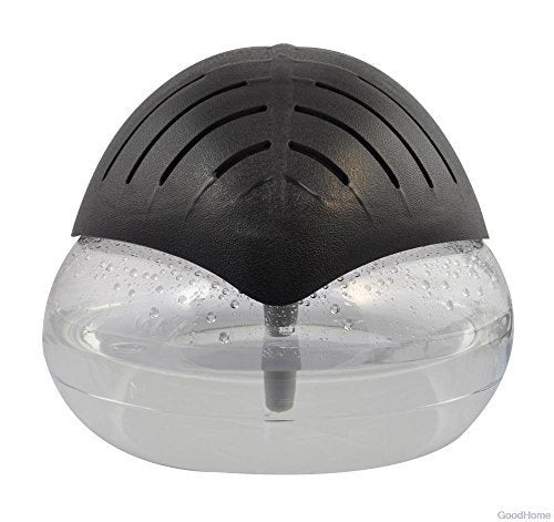 FreshAir GoodVac Air Revitalizer front view with blue night light and diffuser action.