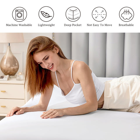 FreshCulture king deep-pocket fit for mattresses up to 16 inches deep.
