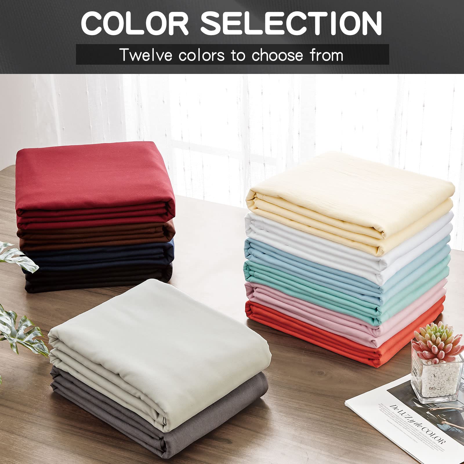 FreshCulture King 108x102 flat sheets demonstrate ample coverage