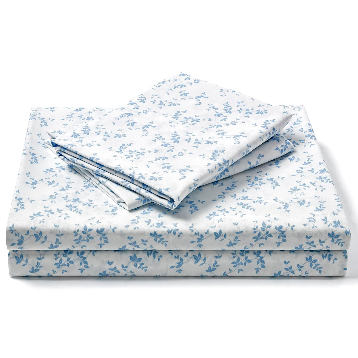 FreshCulture Lille blue floral sheets pattern for elegant bedroom styling