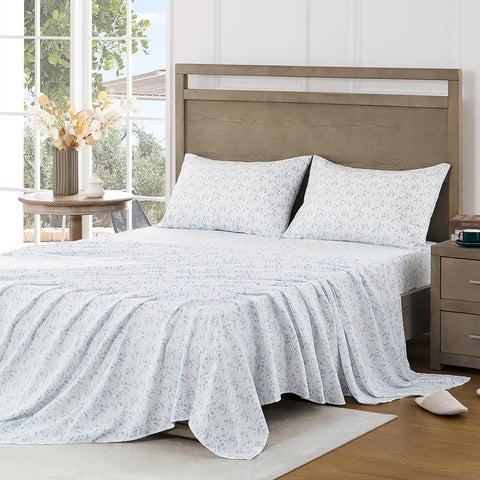 FreshCulture Lille flat sheet and pillowcases complete queen set