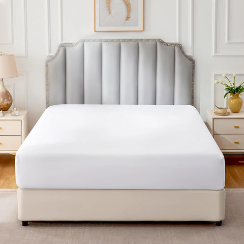 FreshCulture percale cotton sheet emphasizes breathable comfort and cool nights.
