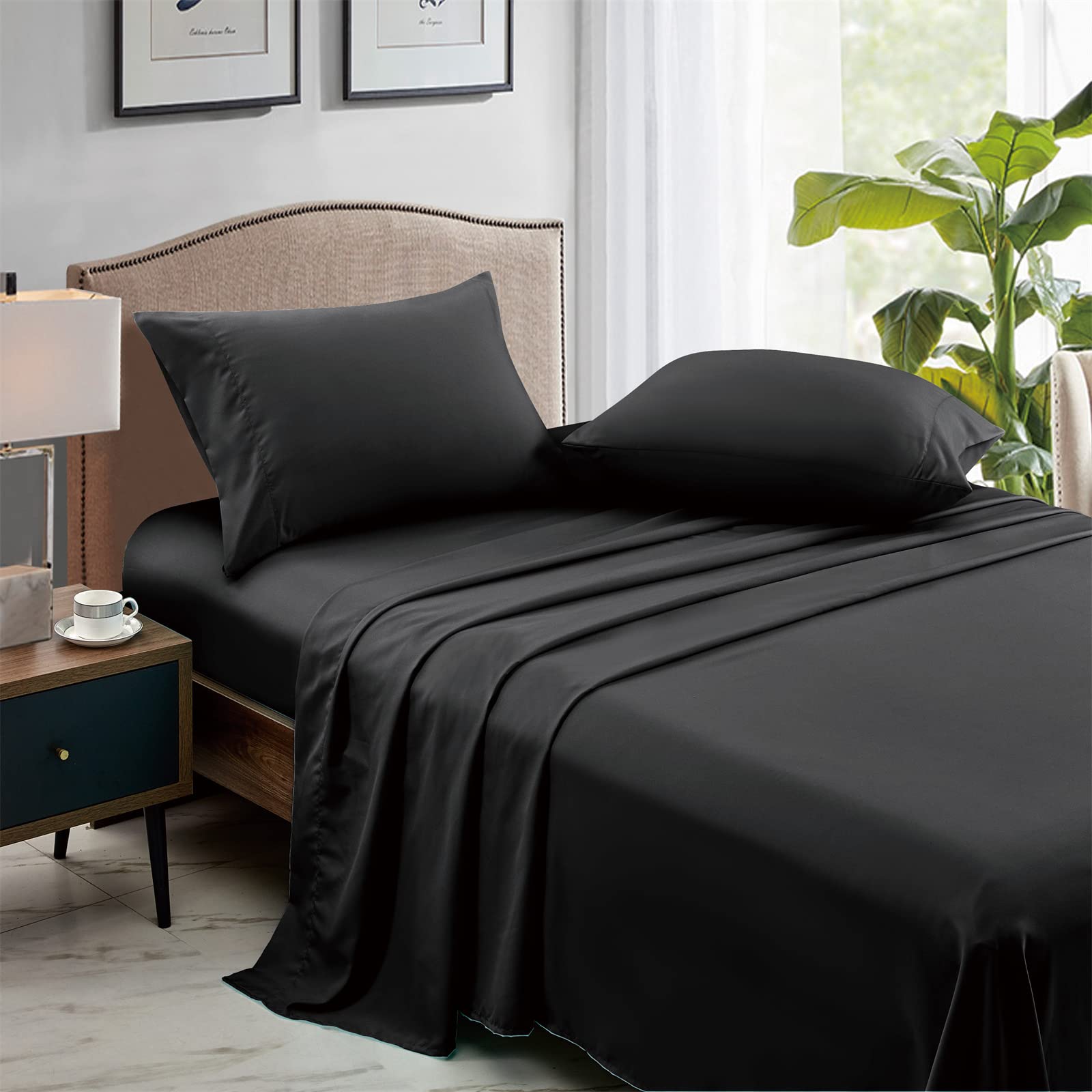 FreshCulture microfiber sheets feel soft and breathable when folded.
