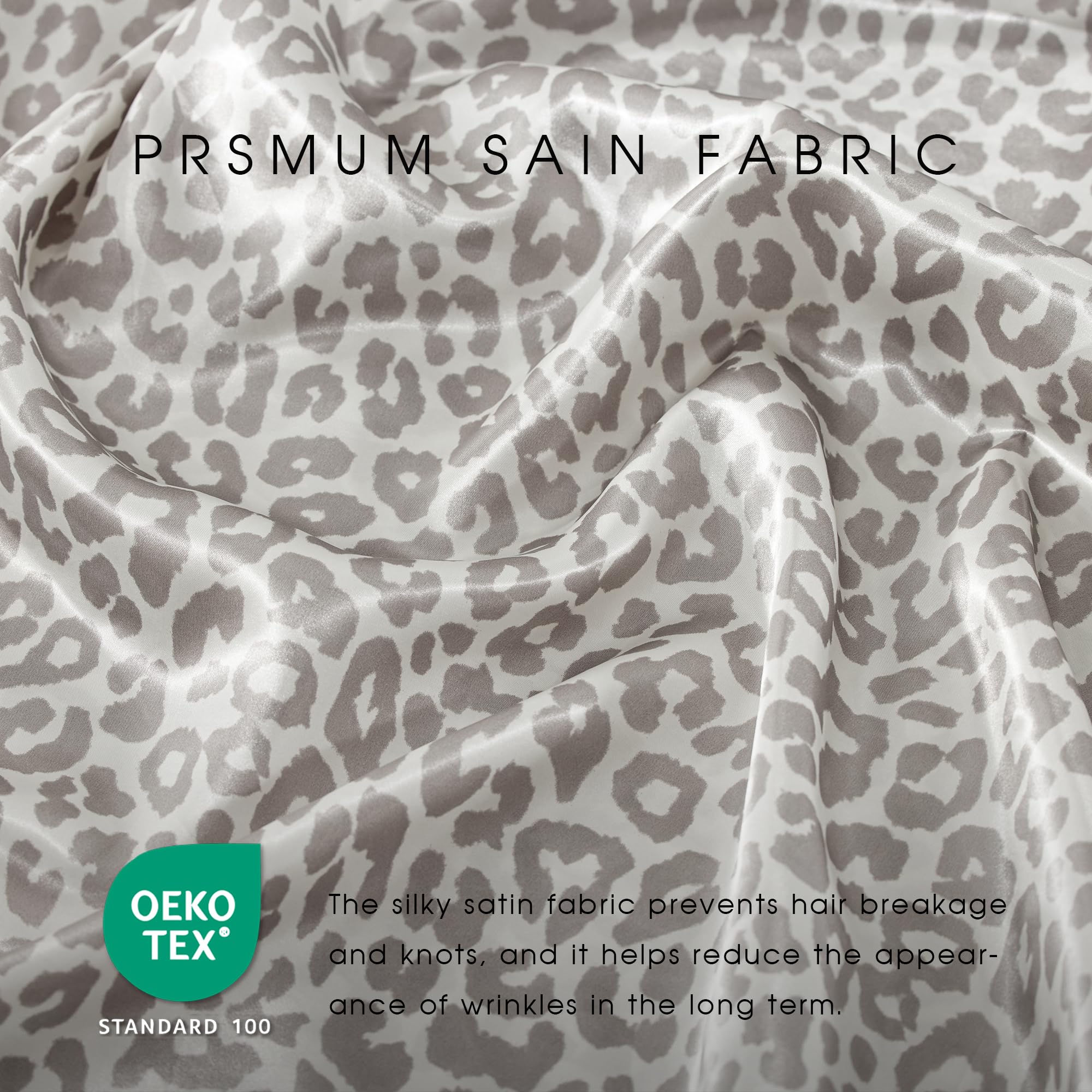 FreshCulture leopard-pattern satin deep-pocket 16-in for mattress compatibility