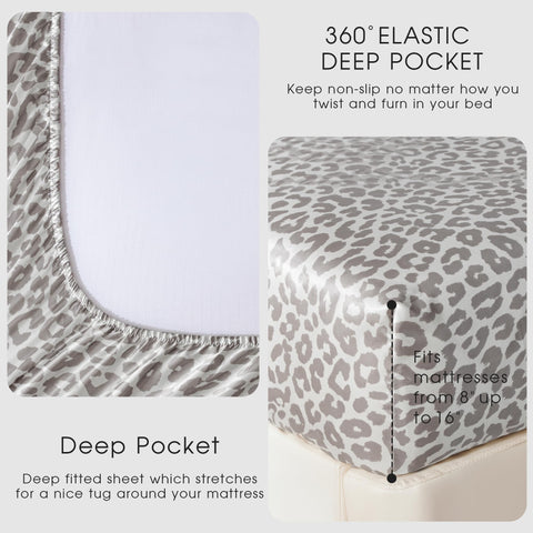 FreshCulture queen fitted sheet with deep pockets fits up to 16-inch mattresses.
