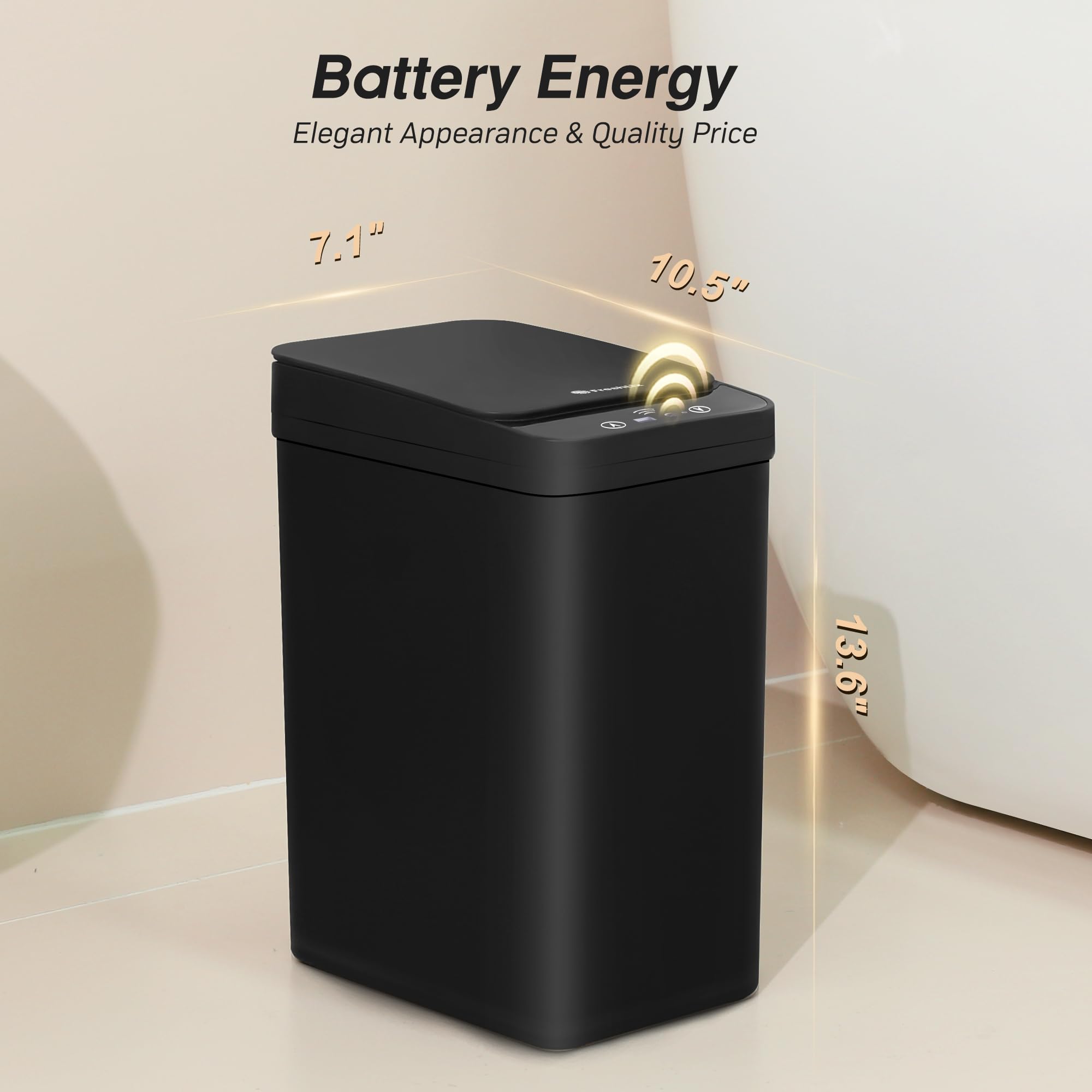 Freshlix sensor lid opens smoothly, reducing household disturbance.