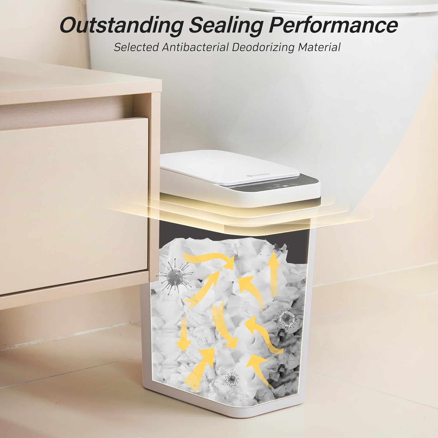 FRESHLIX odor-seal feature helps keep rooms smelling fresh.