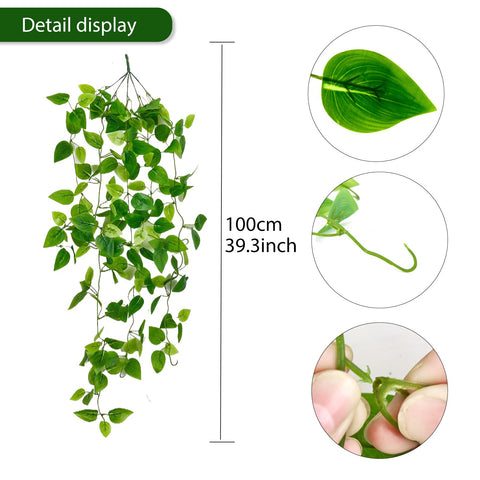 Freyalife artificial ivy leaves texture close-up highlights fabric leaves for natural look