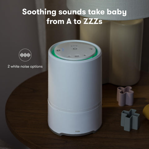 Frida Baby nightlight colors set bedtime mood with four color options.