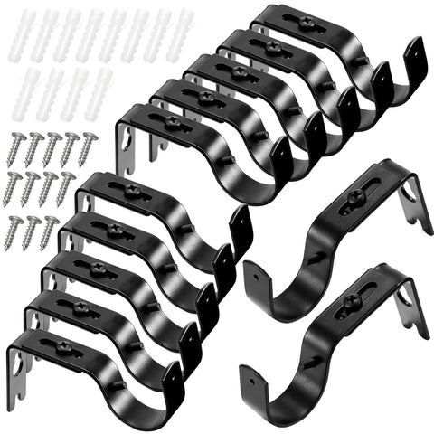 Frienda 12-piece bracket set with screws for quick curtain installation.