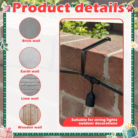 Frienda black metal hook offers durable outdoor performance.