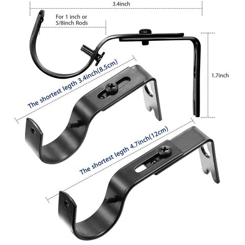 Frienda wall brackets with screws provide sturdy support for windows.