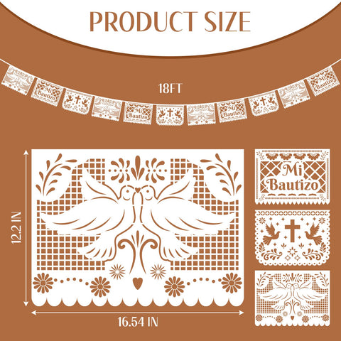 Frienda white plastic baptism banner edge detail highlights clean, premium look.