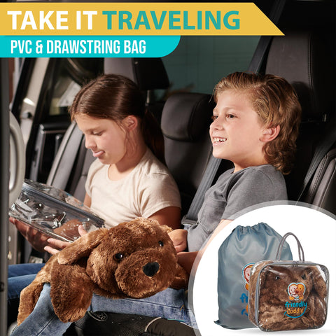 Machine-washable outer layer keeps Friendly Cuddle easy to clean.