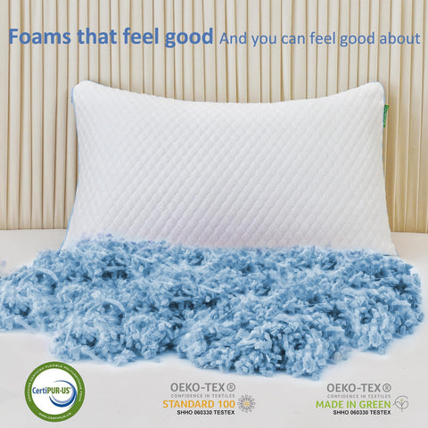 Friendriver adjustable-fill pillow with inner zipper for personalized firmness.