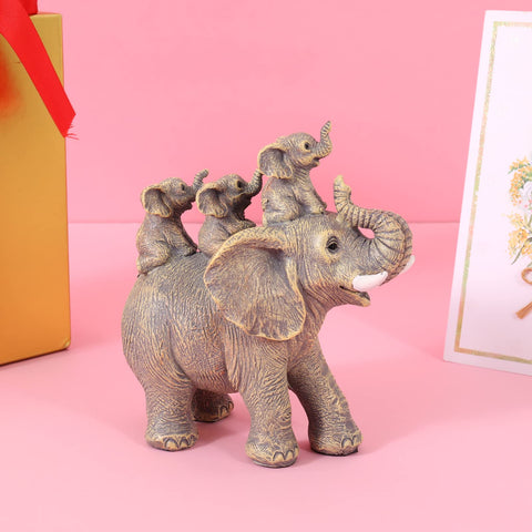 FriyGardcn elephant statue dimensions 6-29 x 3-94 x 6-69 inches