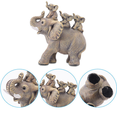 FriyGardcn elephant statue on office desk display