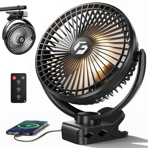 FRIZCOL 12000mAh portable fan with long battery life for outdoor use.