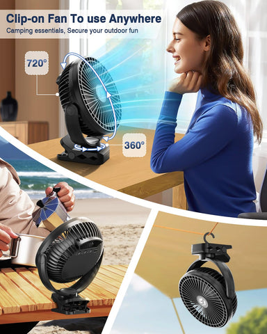 FRIZCOL 360-degree pivot head directs airflow precisely.