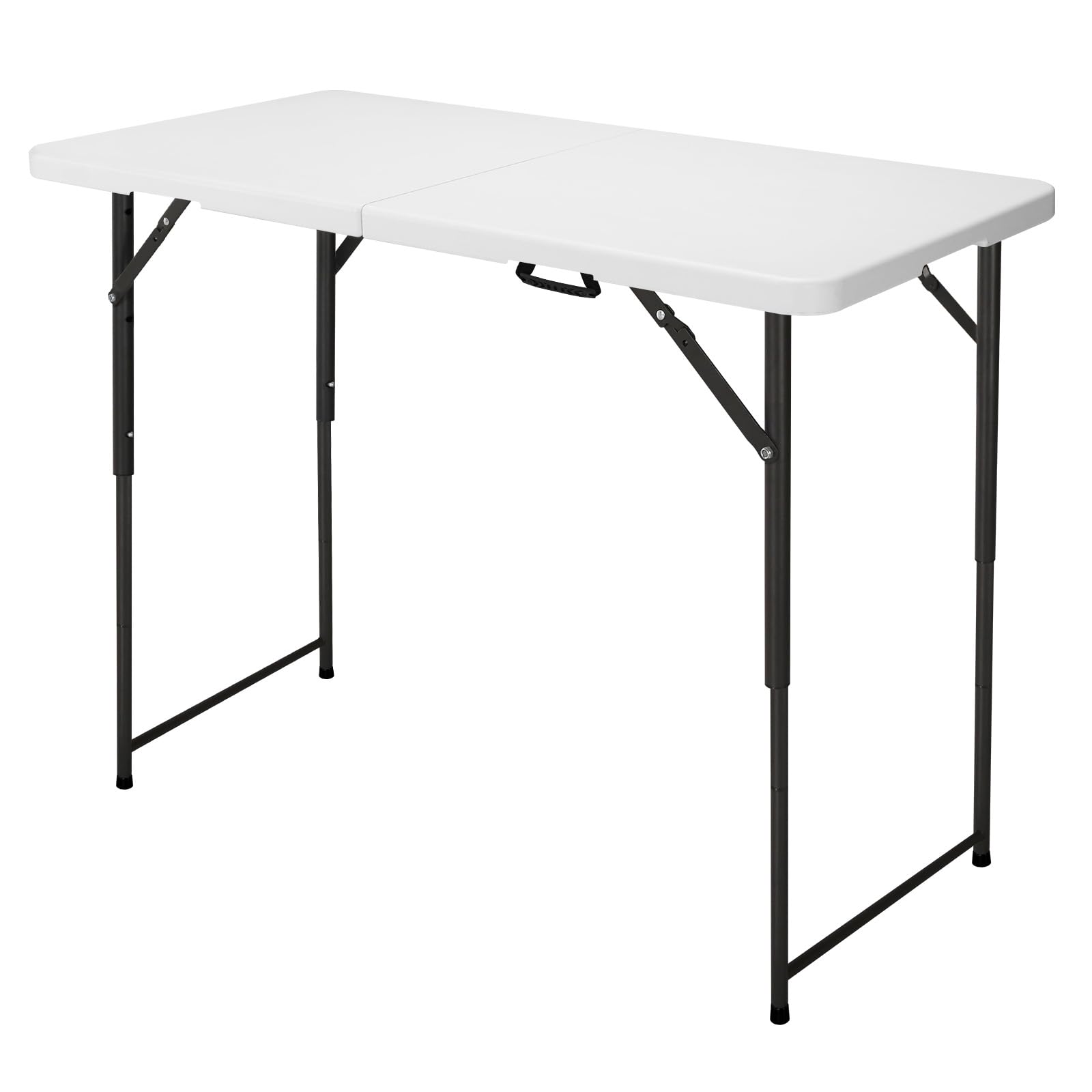 FROASISPRO 4ft folding table in compact folded form for easy transport