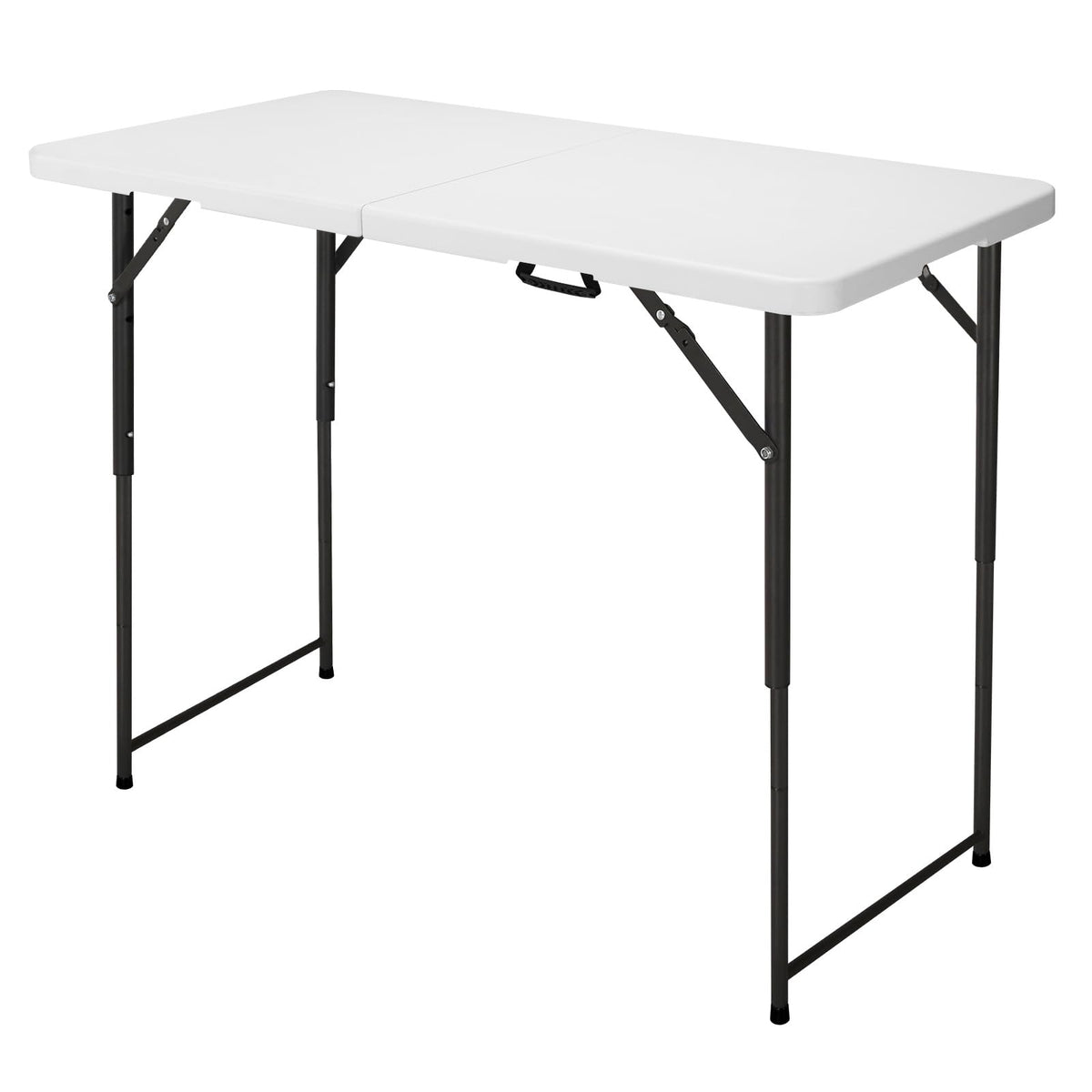 FROASISPRO 4ft folding table in compact folded form for easy transport