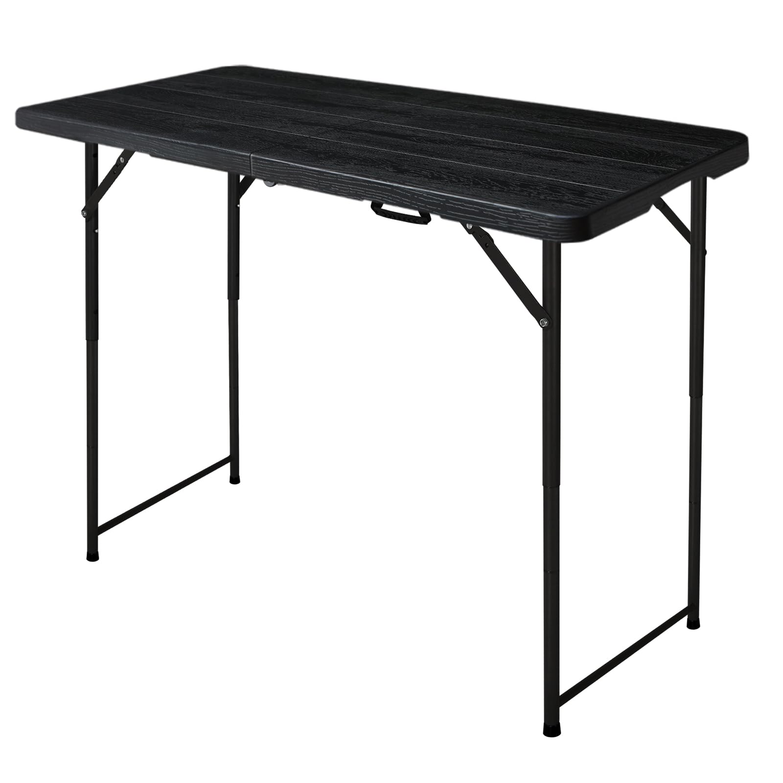 FROASISPRO 4ft folding table top view with durable HDPE surface for versatile use