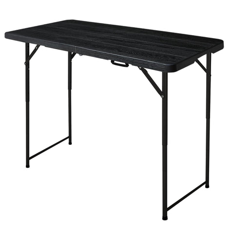 FROASISPRO 4ft folding table top view with durable HDPE surface for versatile use