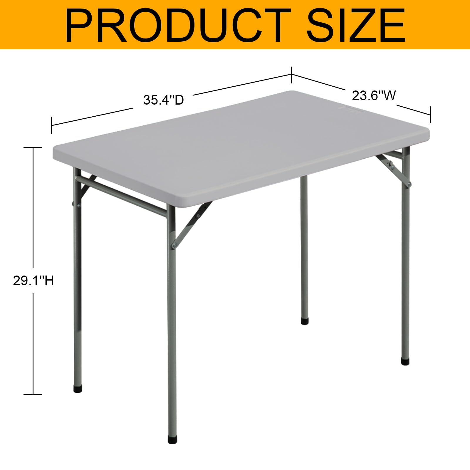 FROASISPRO folding table folded for compact storage in small spaces.