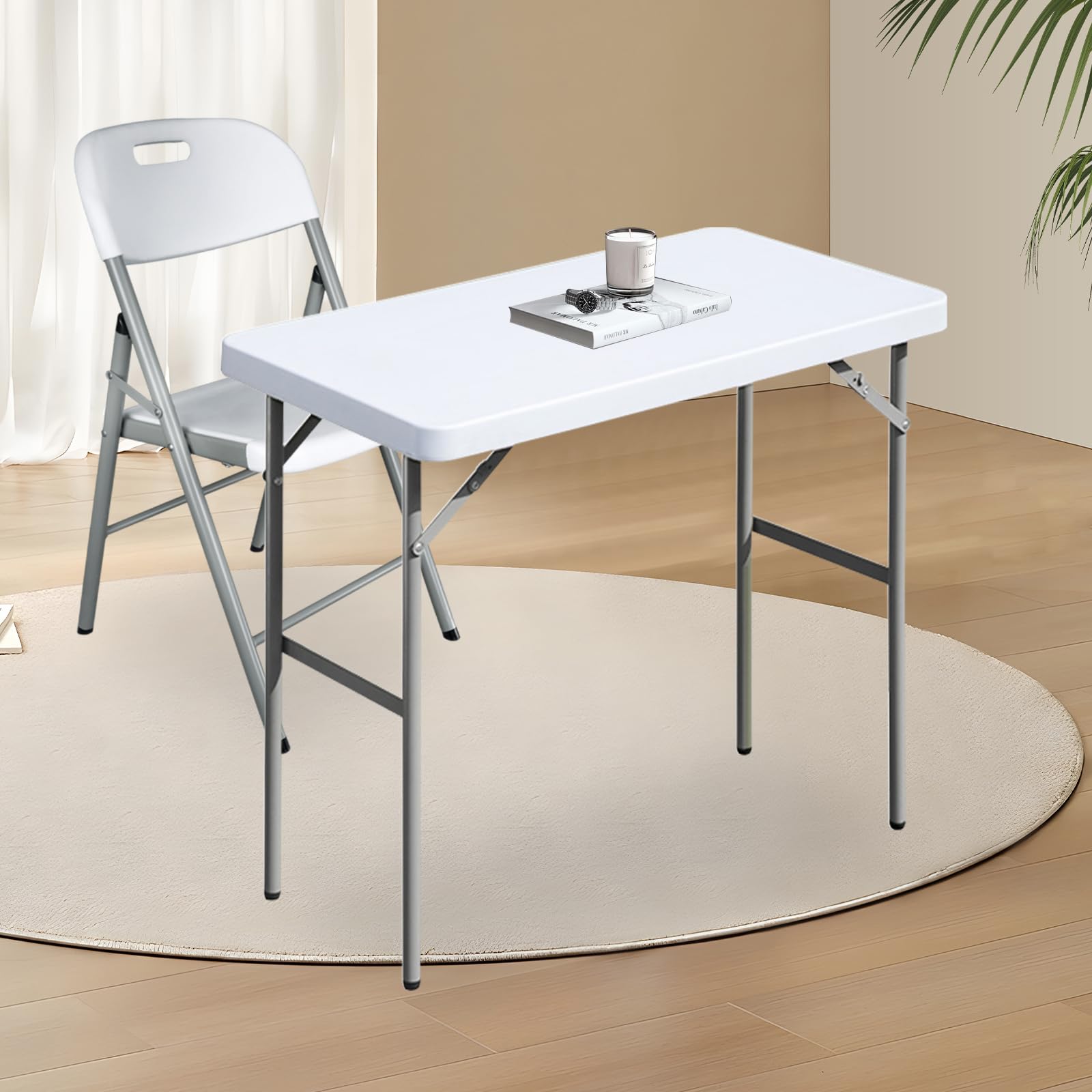 FROASISPRO folding table frame and legs provide stable support for gatherings