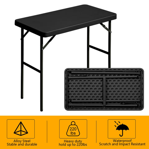 FROASISPRO folding table durable HDPE top easy to clean