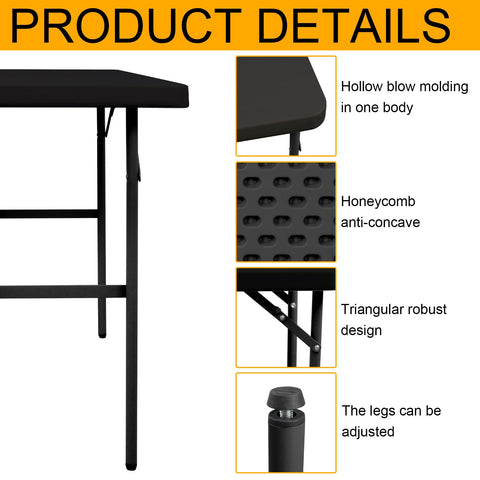 FROASISPRO folding table indoor use as desk or extra surface
