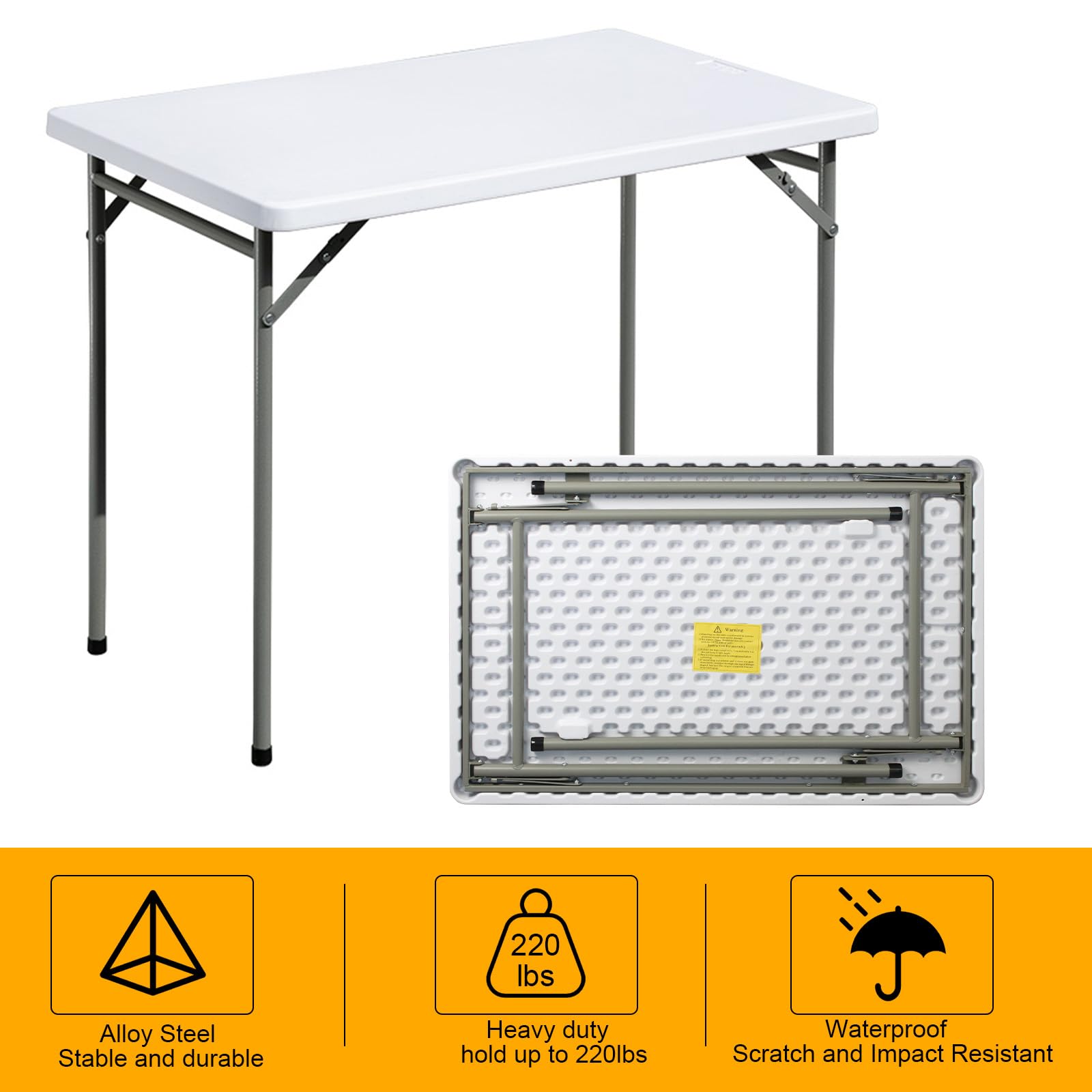 FROASISPRO folding table indoor office use creates extra workspace.