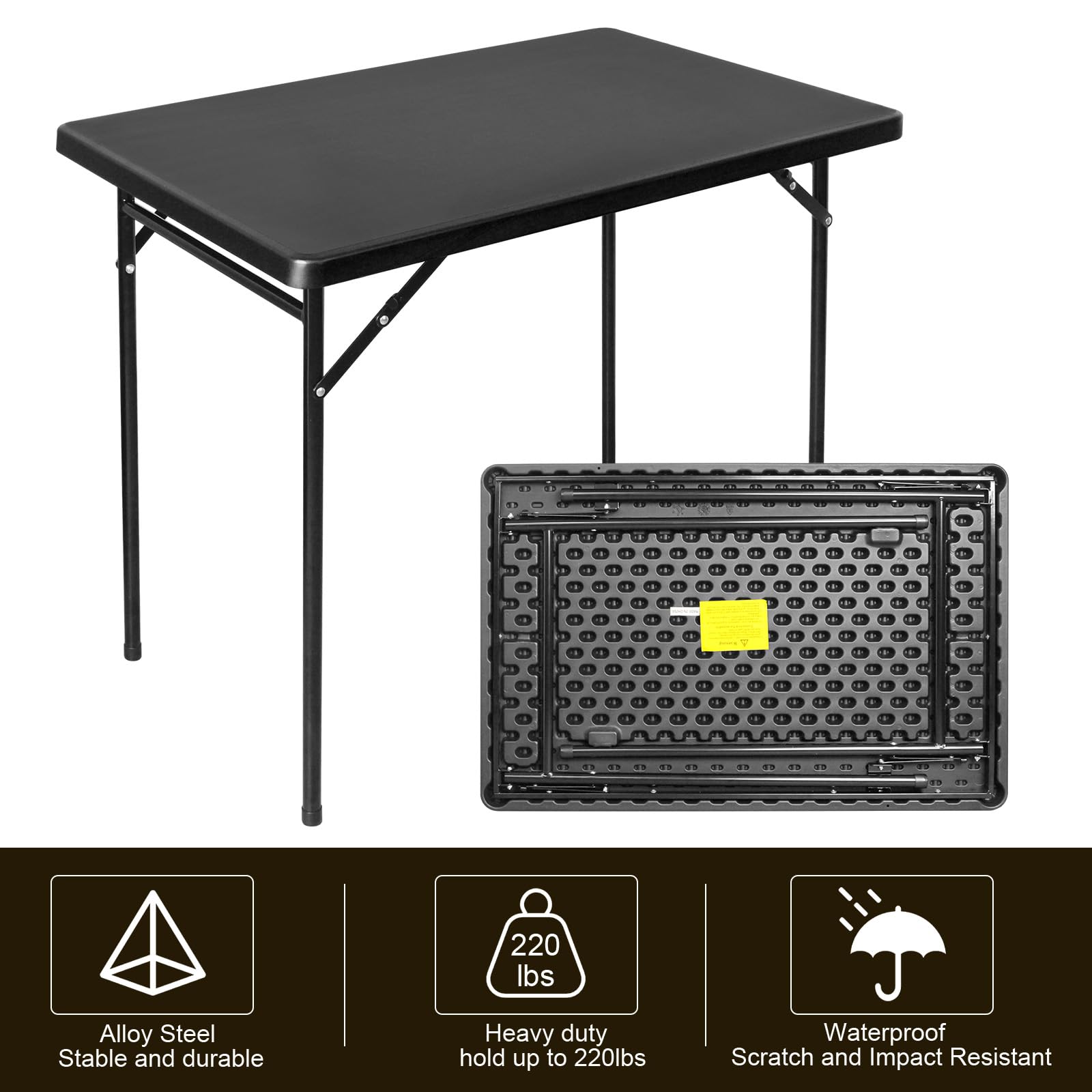Froasispro table anti-slip-feet-stability ensures wobble-free use on varied surfaces.