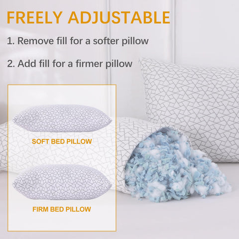 FROHAUL adjustable loft pillow tailors height for personalized comfort.