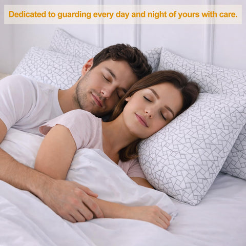 FROHAUL queen-size set of 2 pillows for versatile sleep setups.
