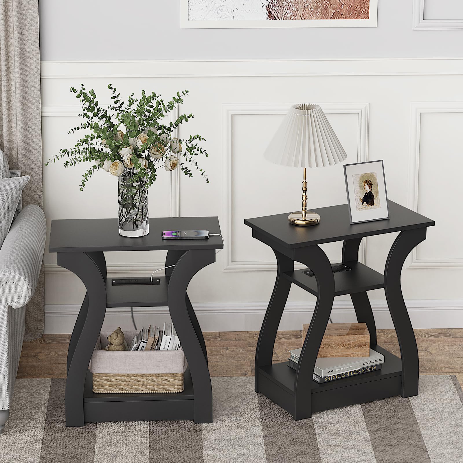 FROMJBEST End Table ships with clear assembly instructions