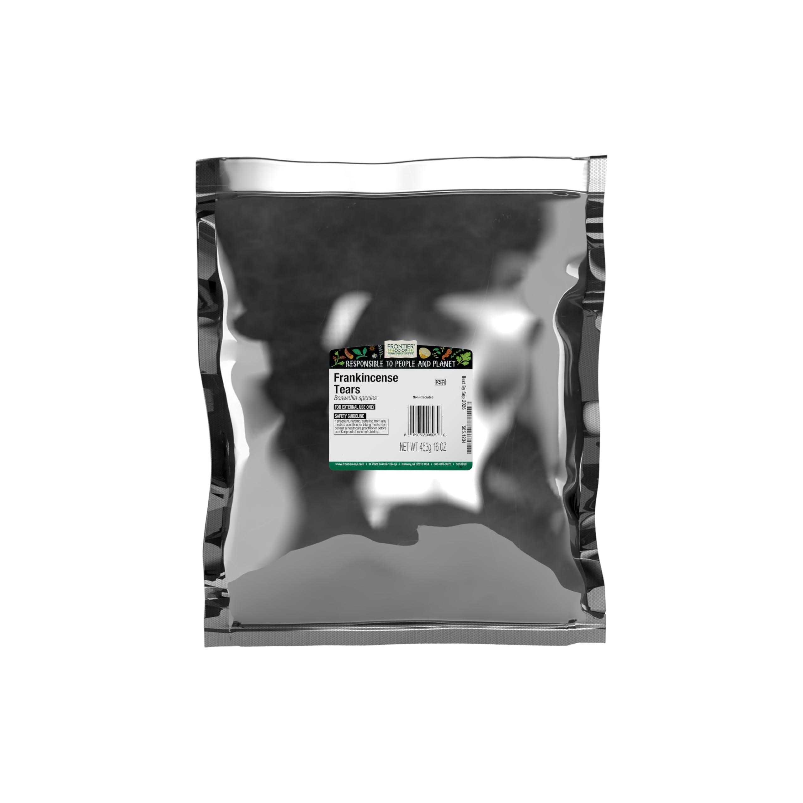 Frontier Co-op Frankincense Tears bulk bag for convenient incense setup
