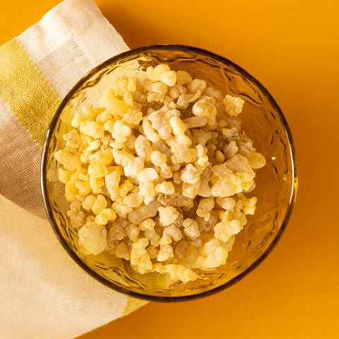 Frontier Co-op Frankincense Tears resin close-up for incense blends aroma