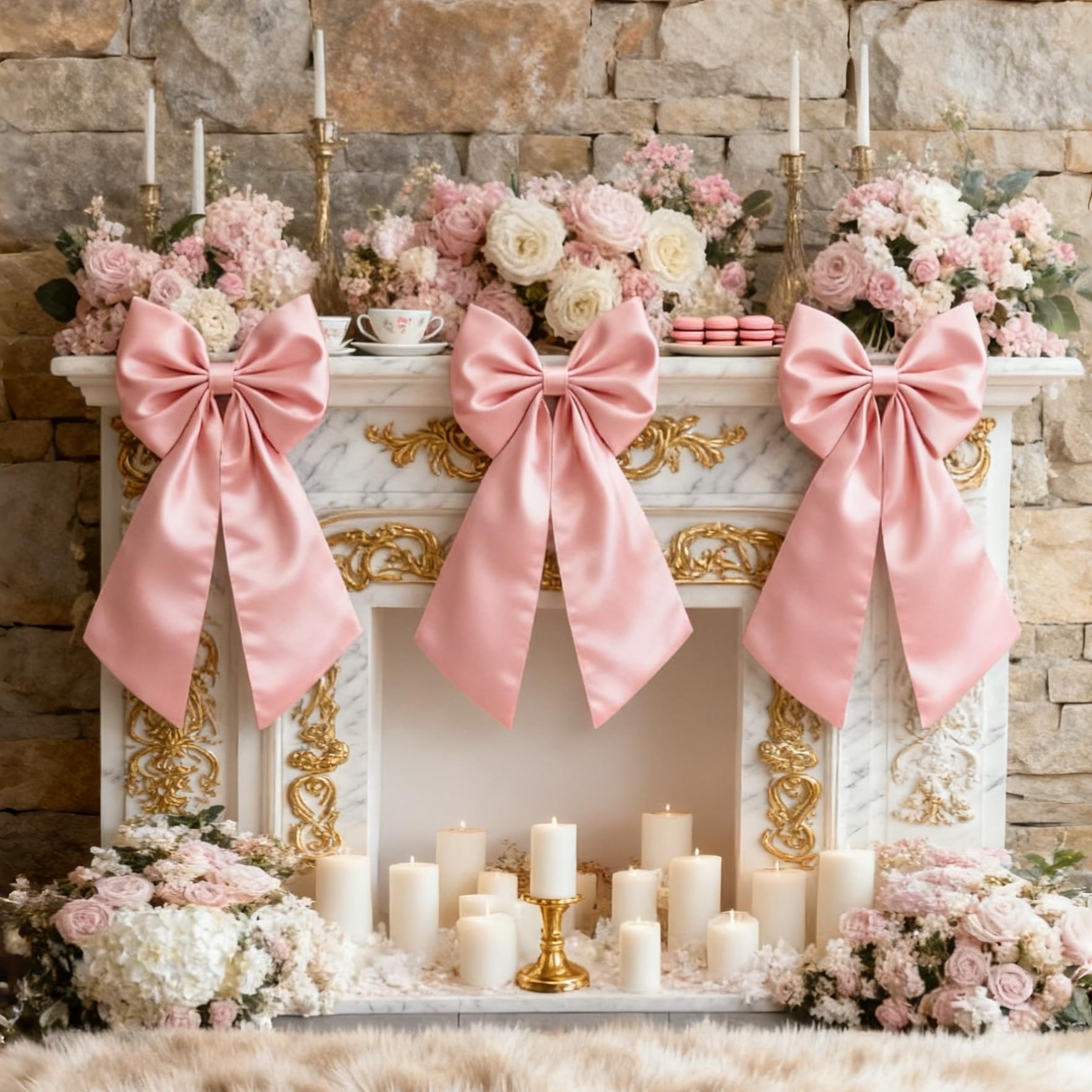 Froova big pink bow on a crib adds luxe charm to nursery