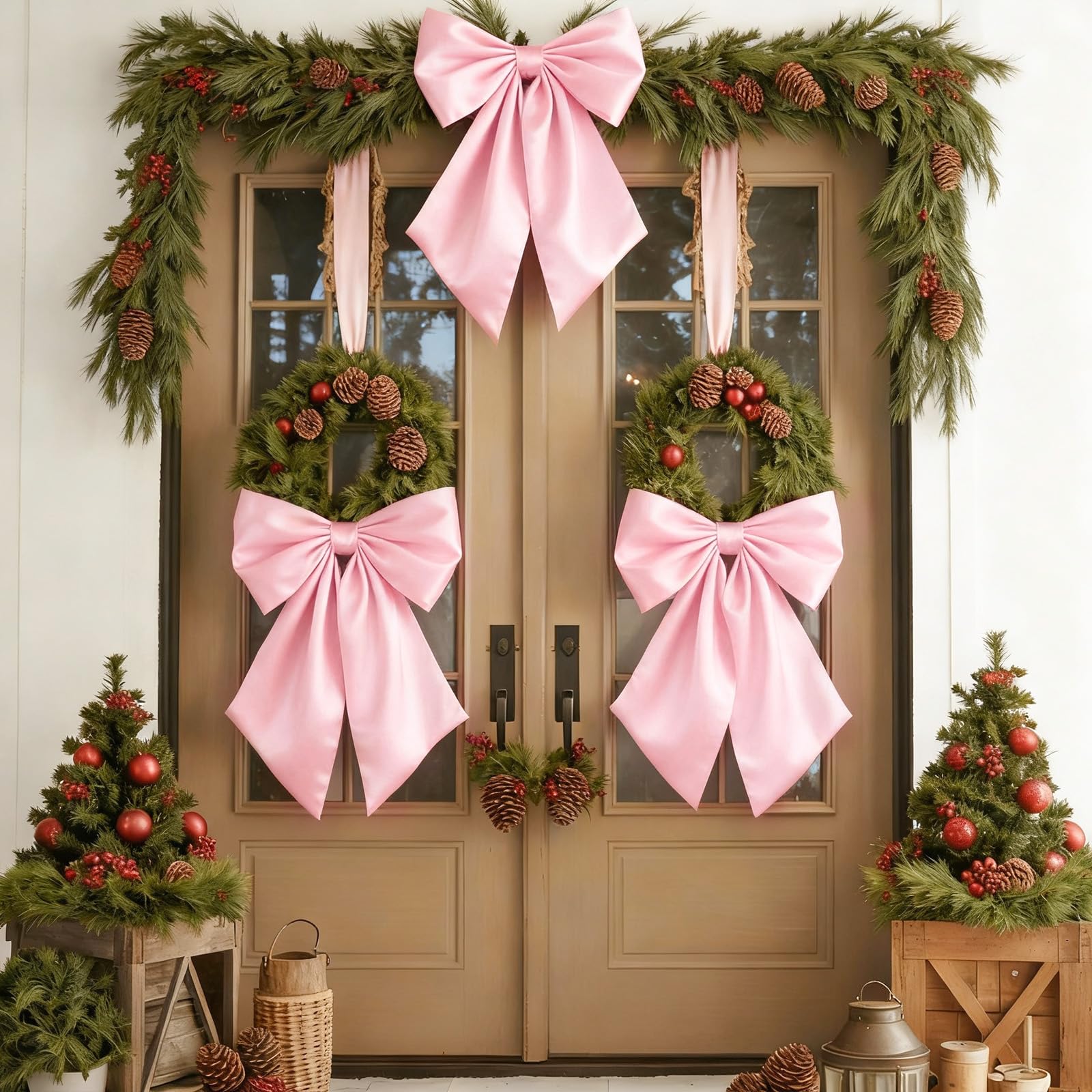 Froova oversized bow used as an elegant wall backdrop accent