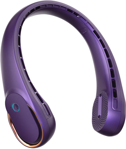 FrSara neck fan with 360-degree cooling for all-around comfort on the go.