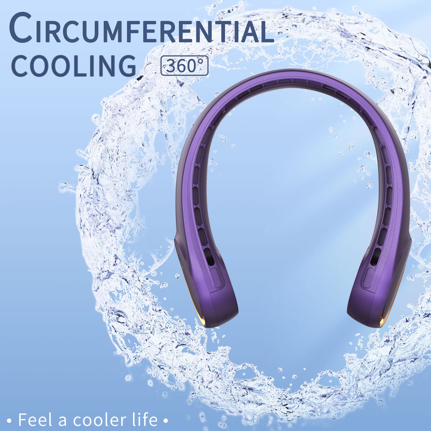 FrSara neck fan elegant design adds style while cooling in heat.