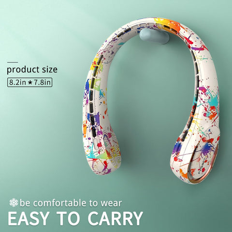 FrSara neck fan non-slip strap prevents shifting during wear